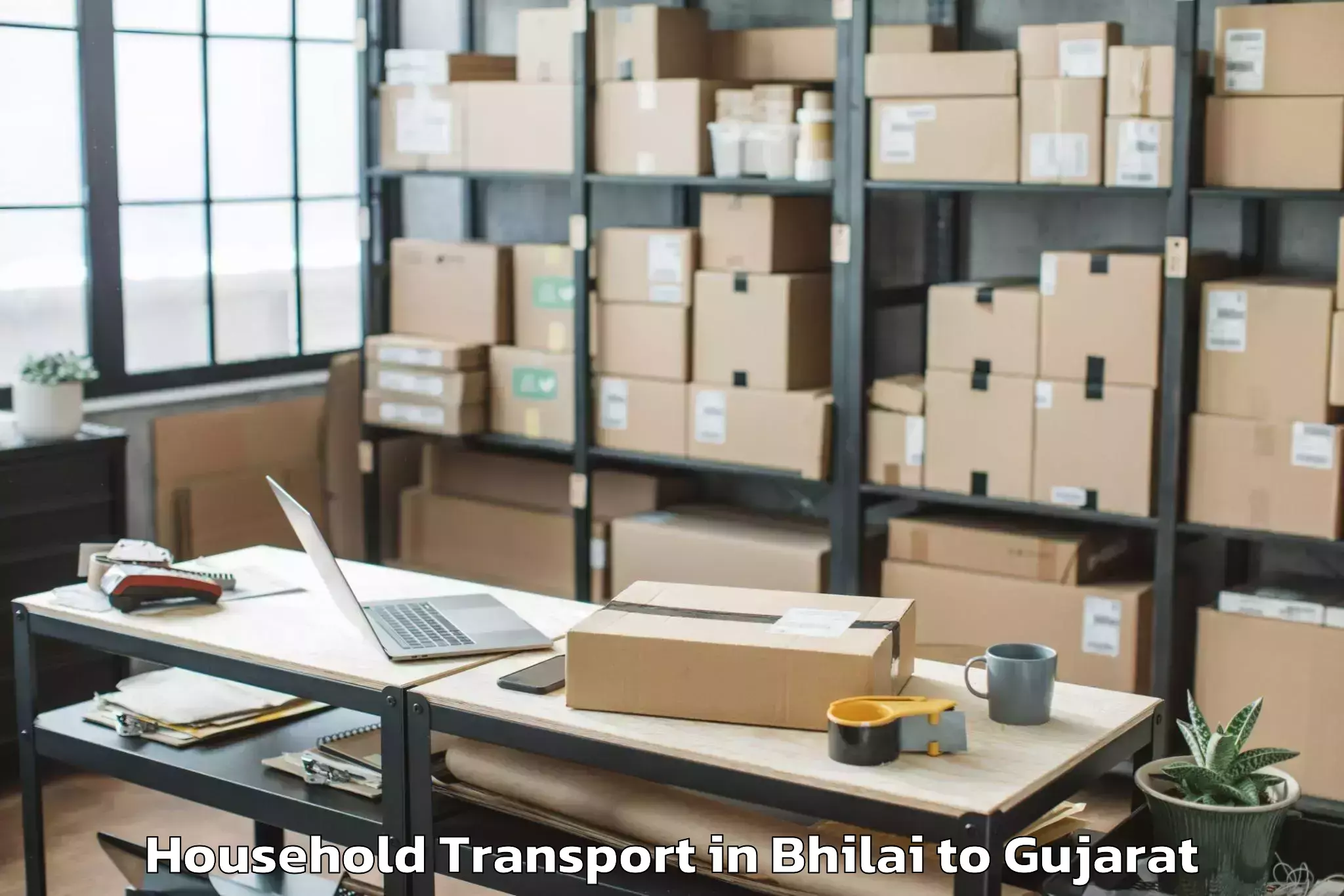 Affordable Bhilai to Vadnagar Household Transport